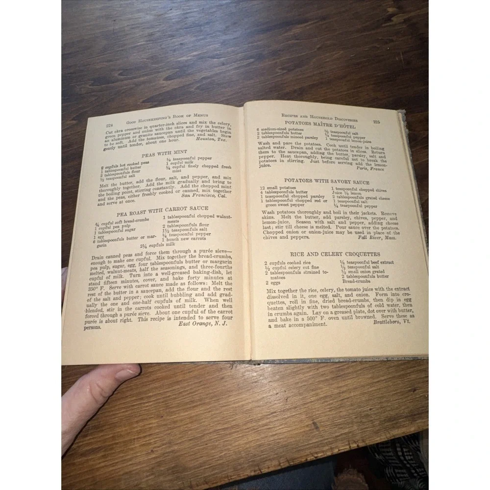 Vintage 1922 Good Housekeeping Book of Menus Recipes And Household Discoveries